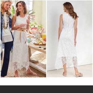 SOFT SURROUNDINGS Women’s Size 4 White Madelyn Lace Maxi Dress